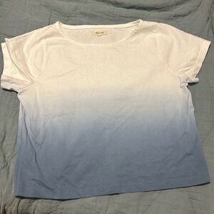 Madewell dip dye set list boxy tee